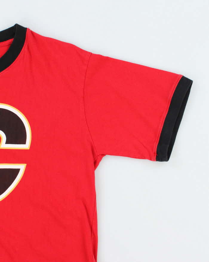 Vintage 90's Calgary Flames NHL Sports Graphic T-Shirt - M