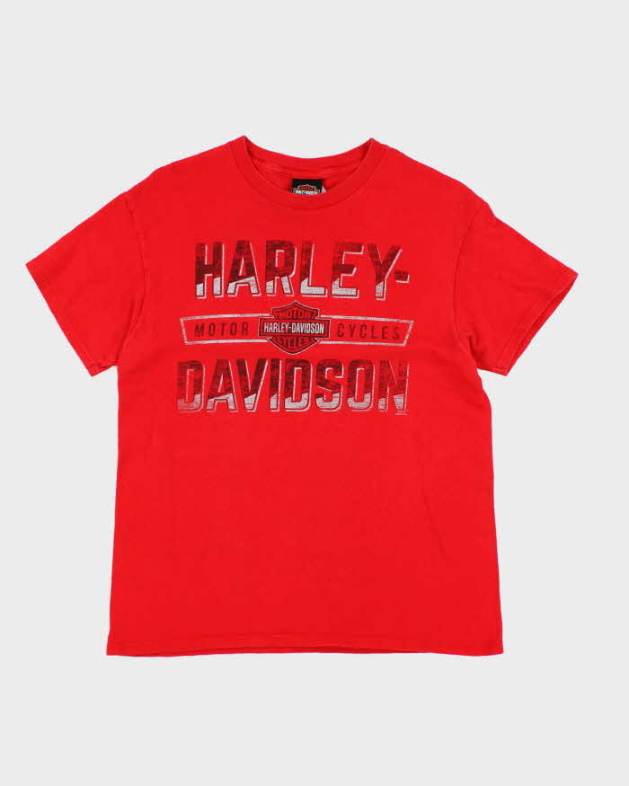 Vintage 2000's Harley Davidson Spell Out Graphic T-Shirt - M