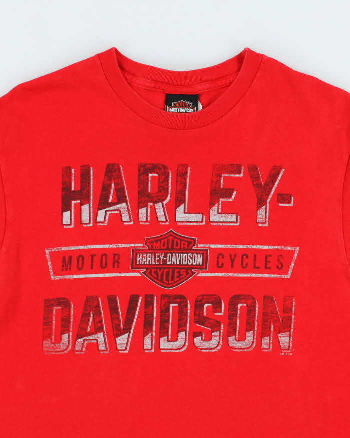 Vintage 2000's Harley Davidson Spell Out Graphic T-Shirt - M