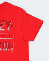 Vintage 2000's Harley Davidson Spell Out Graphic T-Shirt - M