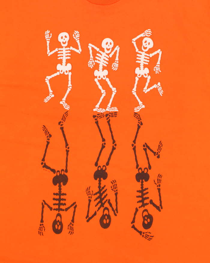 Vintage 2000's Halloween Skeleton Profile T-Shirt - XL