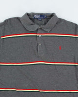 Vintage 2000's Ralph Lauren Striped Polo Shirt - M