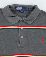 Vintage 2000's Ralph Lauren Striped Polo Shirt - M