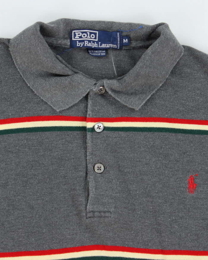 Vintage 2000's Ralph Lauren Striped Polo Shirt - M