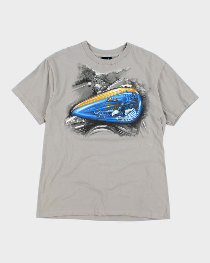 Vintage 2000's Harley Davidson Motorbike Graphic T-Shirt - L