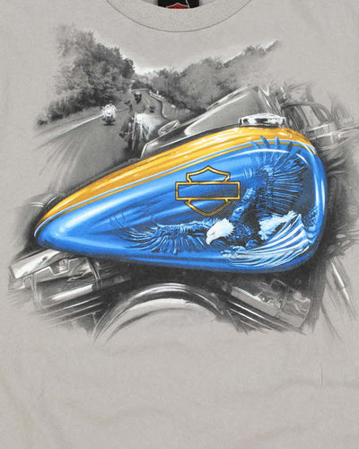 Vintage 2000's Harley Davidson Motorbike Graphic T-Shirt - L