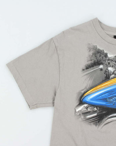Vintage 2000's Harley Davidson Motorbike Graphic T-Shirt - L