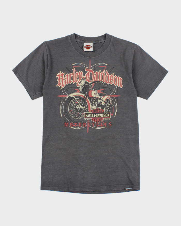 Vintage Y2K Harley Davidson Motorbike Graphic T-Shirt - S