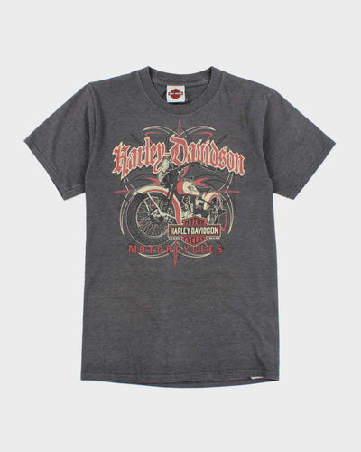Vintage Y2K Harley Davidson Motorbike Graphic T-Shirt - S