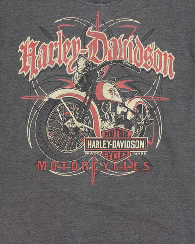 Vintage Y2K Harley Davidson Motorbike Graphic T-Shirt - S