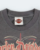 Vintage Y2K Harley Davidson Motorbike Graphic T-Shirt - S