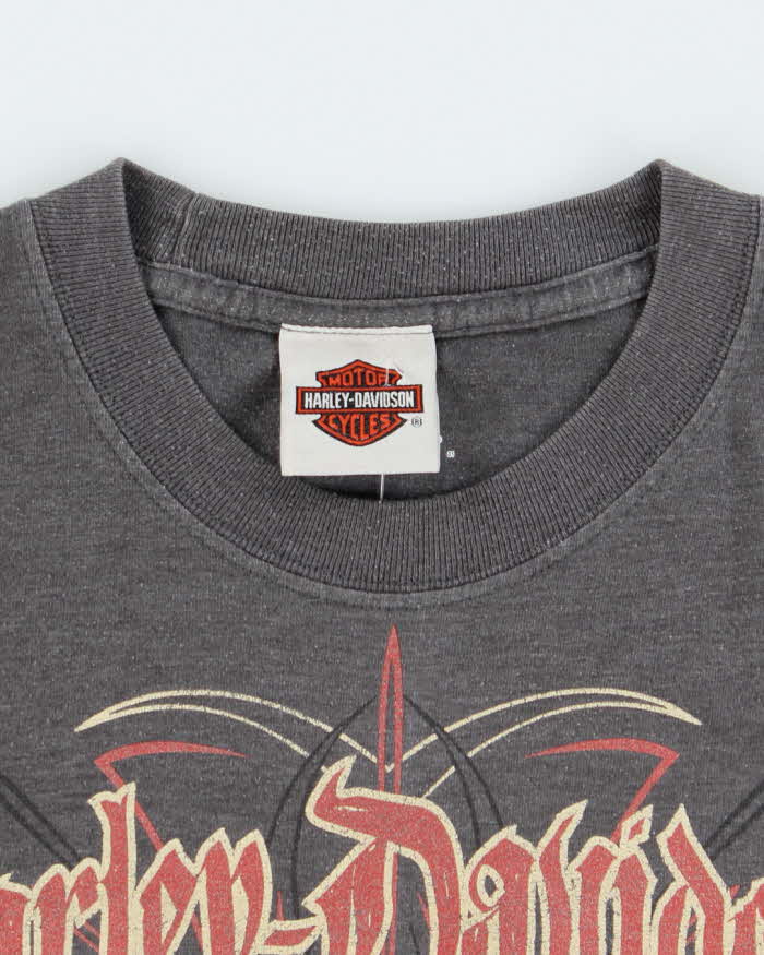 Vintage Y2K Harley Davidson Motorbike Graphic T-Shirt - S