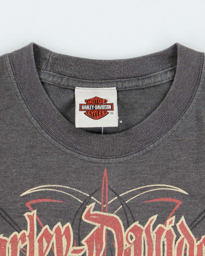 Vintage Y2K Harley Davidson Motorbike Graphic T-Shirt - S