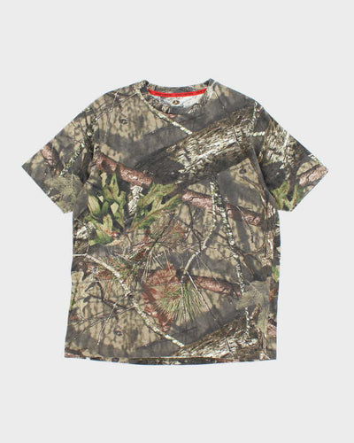 Vintage Y2K Real Tree Camouflage AOP T-Shirt - L