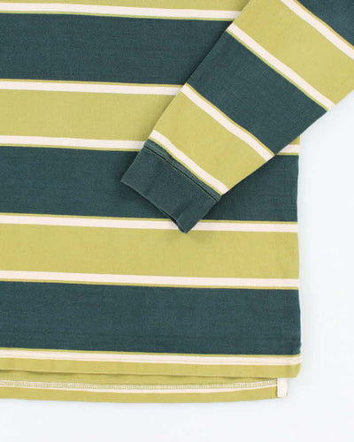 Vintage 2000's The North Face Striped Long-sleeved Polo Shirt - XL