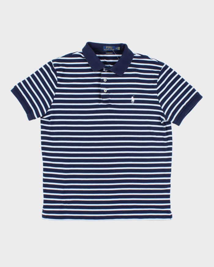 Vintage 2000's Ralph Lauren Striped Polo Shirt - M