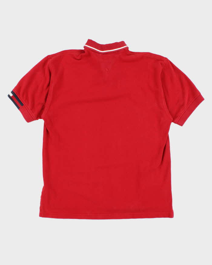Vintage Y2K Tommy Hilfiger Embroidered Logo Polo Shirt - L