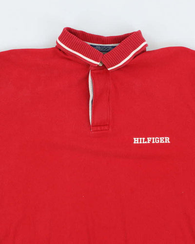 Vintage Y2K Tommy Hilfiger Embroidered Logo Polo Shirt - L