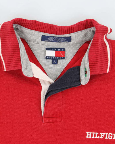 Vintage Y2K Tommy Hilfiger Embroidered Logo Polo Shirt - L
