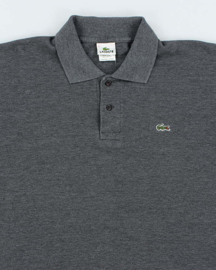 Vintage Lacoste Small Croc Grey Polo Shirt - L