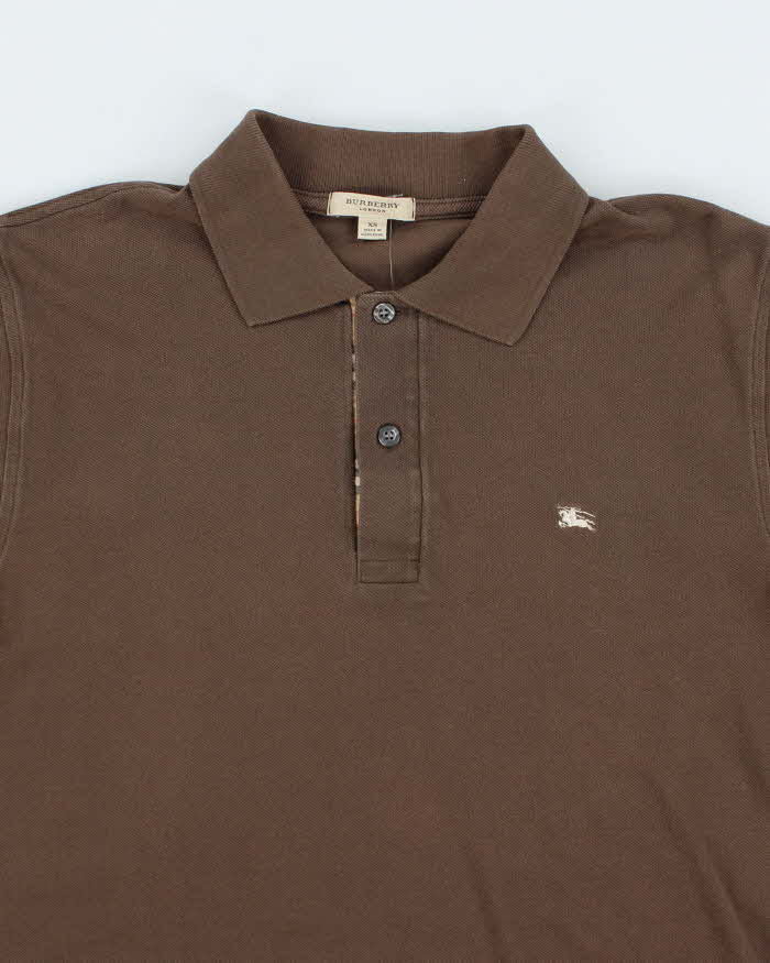 Vintage 2000's Burberry Small Logo Polo Shirt - XS