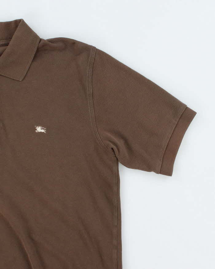 Vintage 2000's Burberry Small Logo Polo Shirt - XS