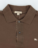 Vintage 2000's Burberry Small Logo Polo Shirt - XS