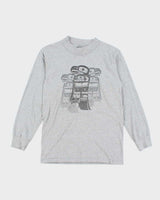 Vintage 2000's Totem Bird Graphic Long-sleeved T-Shirt - S