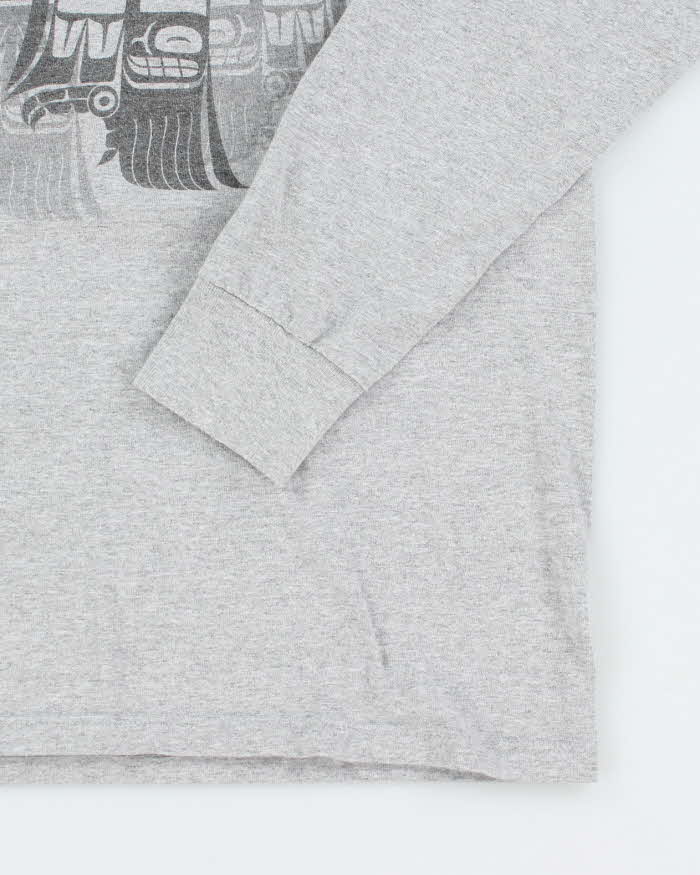 Vintage 2000's Totem Bird Graphic Long-sleeved T-Shirt - S