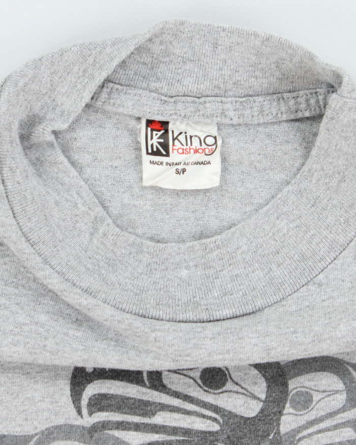 Vintage 2000's Totem Bird Graphic Long-sleeved T-Shirt - S