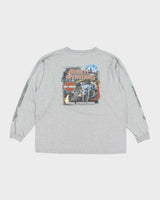 Vintage Y2K Harley Davidson Biker Graphic Pocket Long-sleeved T-Shirt - XXL