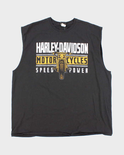 Vintage Y2K Harley Davidson Biker Graphic Sleeveless T-Shirt - XXXL