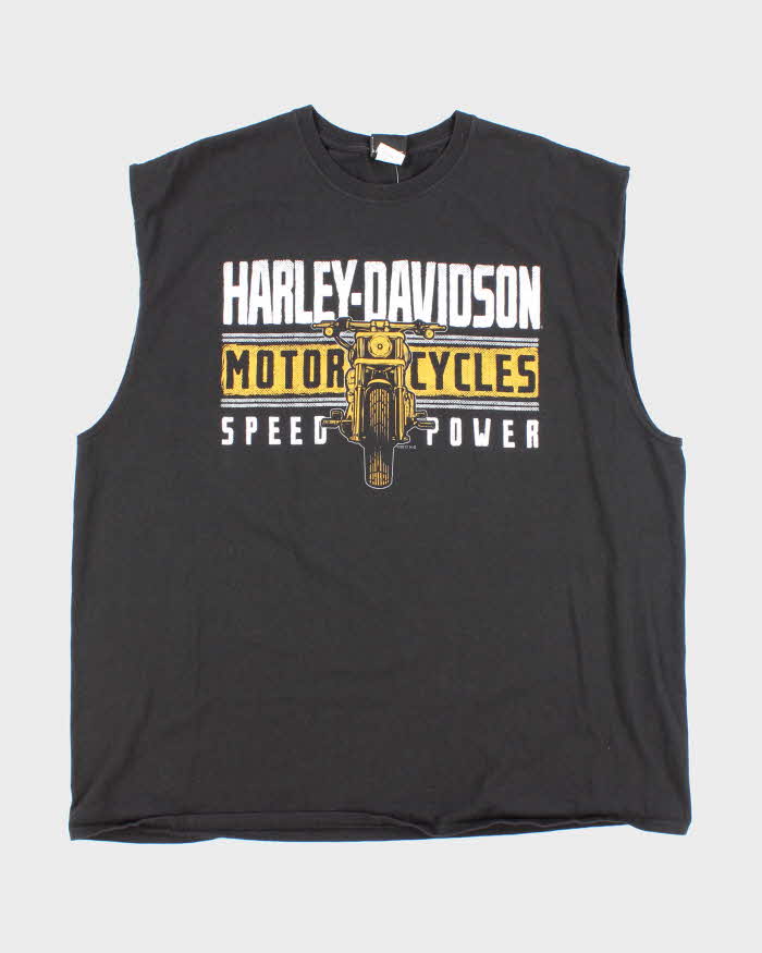 Vintage Y2K Harley Davidson Biker Graphic Sleeveless T-Shirt - XXXL