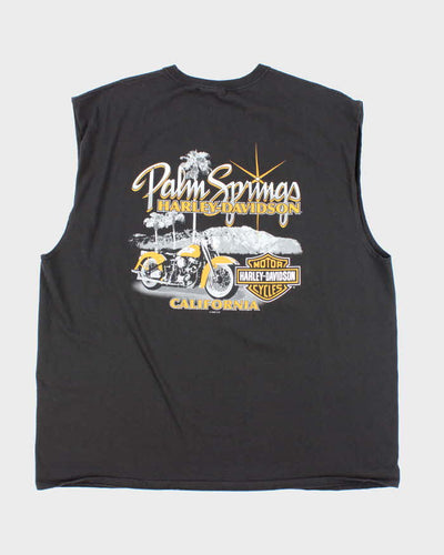 Vintage Y2K Harley Davidson Biker Graphic Sleeveless T-Shirt - XXXL