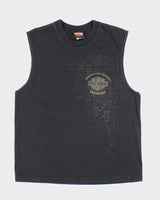 Vintage Y2K Harley Davidson Biker Sleeveless T-Shirt - L