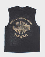 Vintage Y2K Harley Davidson Biker Sleeveless T-Shirt - L
