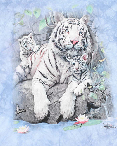 Vintage Y2K The Mountain Tiger Pack Tie-Dye T-Shirt - XL