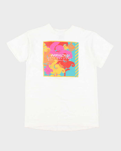 Vintage 90's Single Stitch Harmony Arts Festival Graphic T-Shirt - L