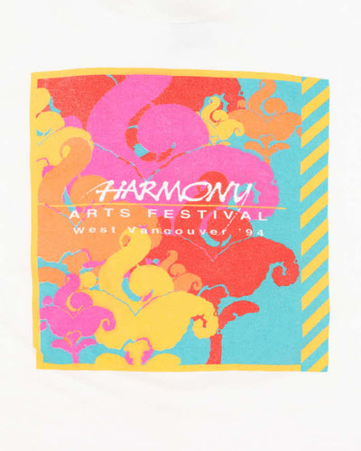 Vintage 90's Single Stitch Harmony Arts Festival Graphic T-Shirt - L