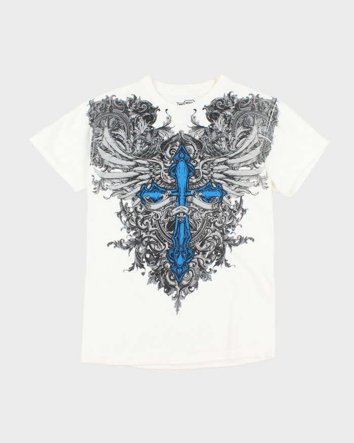 Vintage Y2K Gothic Style Graphic T-Shirt - S