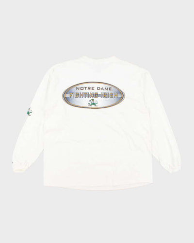 Vintage 2000's Adidas Notre Dame Fighting Irish Long-sleeved T-Shirt - XL