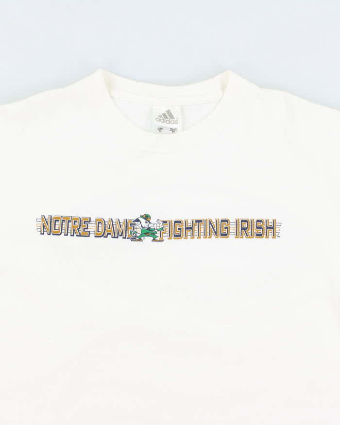 Vintage 2000's Adidas Notre Dame Fighting Irish Long-sleeved T-Shirt - XL
