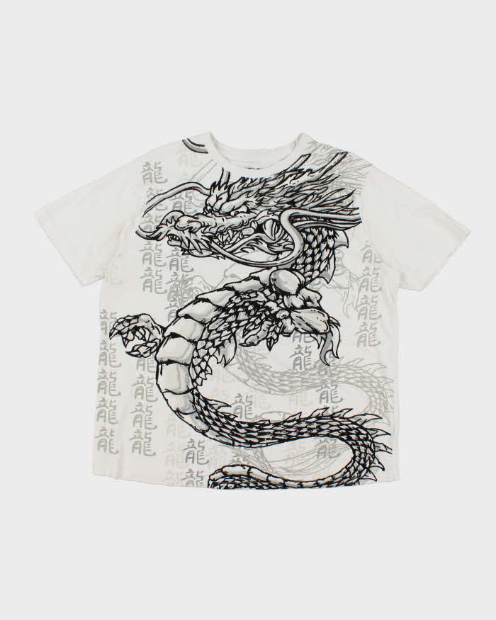 Vintage Y2K Big Dragon Graphic T-Shirt - XL