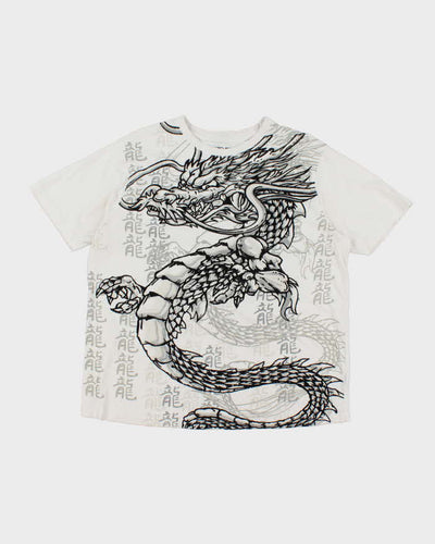 Vintage Y2K Big Dragon Graphic T-Shirt - XL