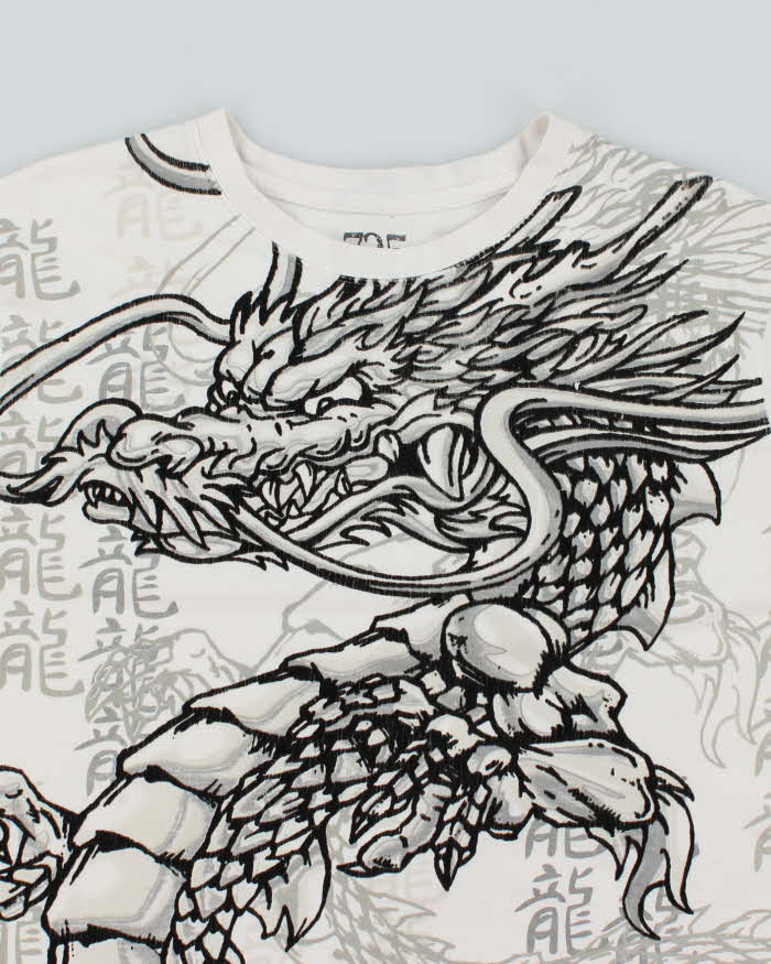Vintage Y2K Big Dragon Graphic T-Shirt - XL