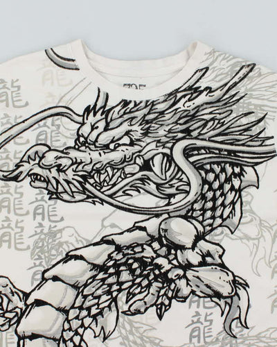 Vintage Y2K Big Dragon Graphic T-Shirt - XL