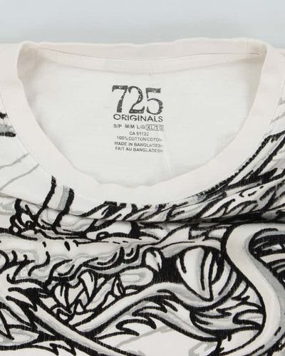 Vintage Y2K Big Dragon Graphic T-Shirt - XL