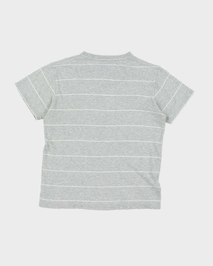 Vintage 2000's Fred Perry Striped Small Crest Logo T-Shirt - S
