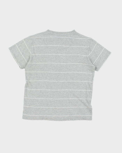 Vintage 2000's Fred Perry Striped Small Crest Logo T-Shirt - S