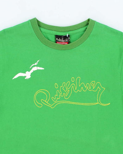 Vintage 2000's Quiksilver Embroidered Logo T-Shirt - L